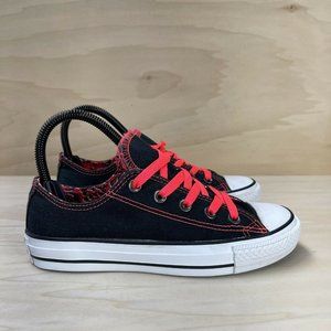 Converse Womens All Star Chuck Taylor Double Tongue Sneakers Black 542485F Sz 6